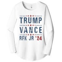 Trump Vance Rfk Jr 2024 IM Voting For Trump Kennedy Vance Women's Perfect Tri Tunic Long Sleeve Shirt