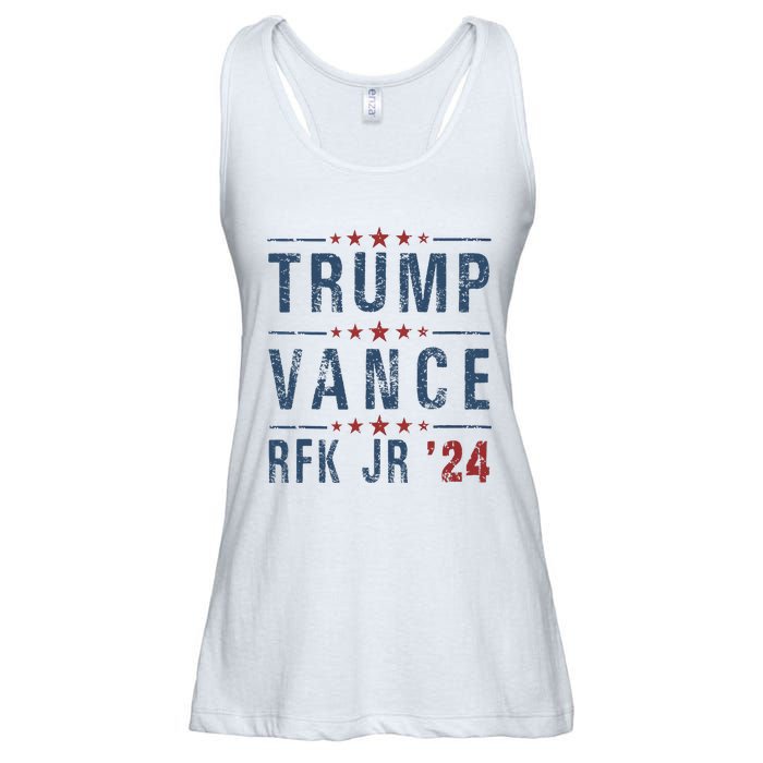 Trump Vance Rfk Jr 2024 IM Voting For Trump Kennedy Vance Ladies Essential Flowy Tank