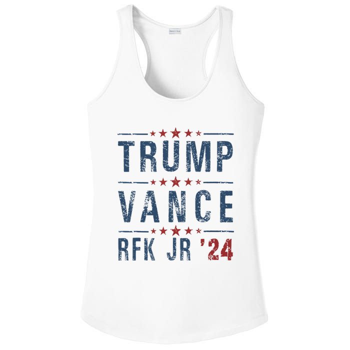 Trump Vance Rfk Jr 2024 IM Voting For Trump Kennedy Vance Ladies PosiCharge Competitor Racerback Tank