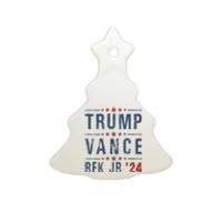 Trump Vance Rfk Jr 2024 IM Voting For Trump Kennedy Vance Ceramic Tree Ornament