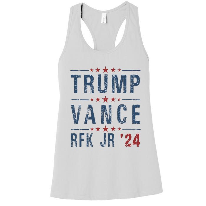 Trump Vance Rfk Jr 2024 IM Voting For Trump Kennedy Vance Women's Racerback Tank