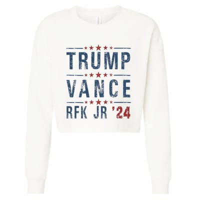 Trump Vance Rfk Jr 2024 IM Voting For Trump Kennedy Vance Cropped Pullover Crew