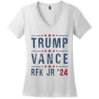 Trump Vance Rfk Jr 2024 IM Voting For Trump Kennedy Vance Women's V-Neck T-Shirt