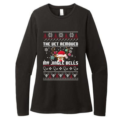 The Vet Removed My Jingle Bells Funny Reindeer Gift Womens CVC Long Sleeve Shirt