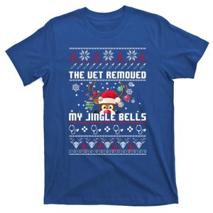 The Vet Removed My Jingle Bells Funny Reindeer Gift T-Shirt