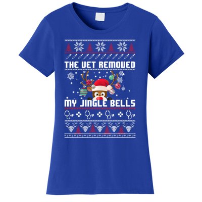 The Vet Removed My Jingle Bells Funny Reindeer Gift Women's T-Shirt