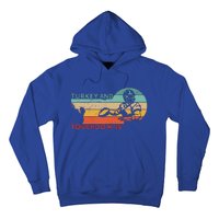 Thanksgiving Vintage Retro Turkey And Touchdowns Football Hoodie