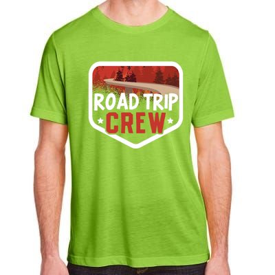 Traveler Vacation Road Trip Crew Watercolor Gift Adult ChromaSoft Performance T-Shirt