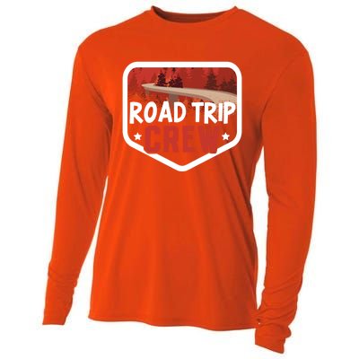 Traveler Vacation Road Trip Crew Watercolor Gift Cooling Performance Long Sleeve Crew