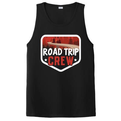 Traveler Vacation Road Trip Crew Watercolor Gift PosiCharge Competitor Tank