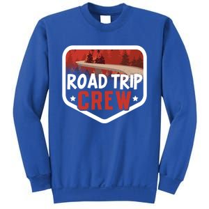 Traveler Vacation Road Trip Crew Watercolor Gift Sweatshirt