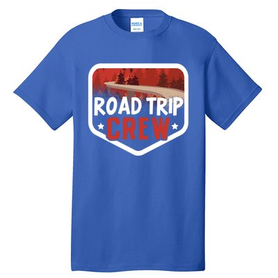 Traveler Vacation Road Trip Crew Watercolor Gift Tall T-Shirt