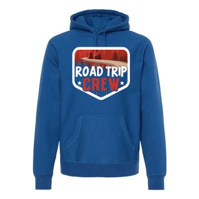 Traveler Vacation Road Trip Crew Watercolor Gift Premium Hoodie