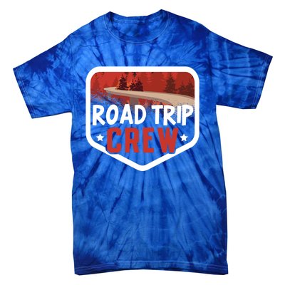 Traveler Vacation Road Trip Crew Watercolor Gift Tie-Dye T-Shirt