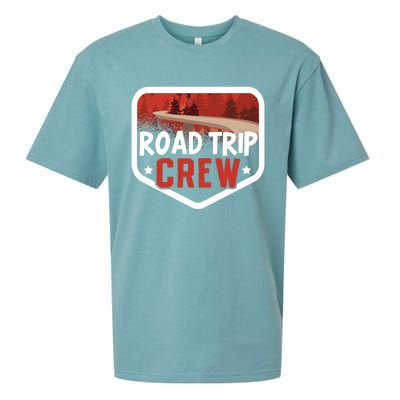 Traveler Vacation Road Trip Crew Watercolor Gift Sueded Cloud Jersey T-Shirt