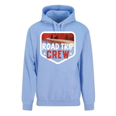 Traveler Vacation Road Trip Crew Watercolor Gift Unisex Surf Hoodie