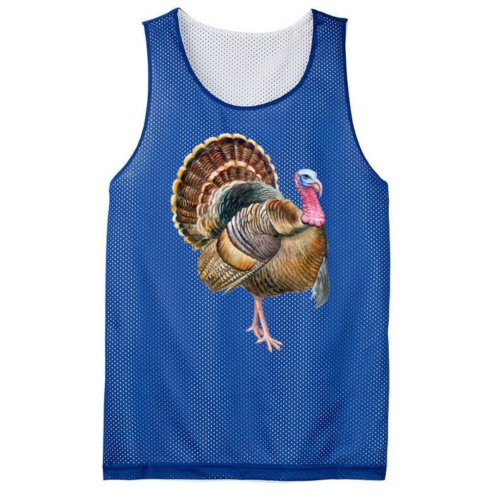 Turkey Vintage Retro Gobble Gobble Thanksgiving Classic Funny Gift Mesh Reversible Basketball Jersey Tank