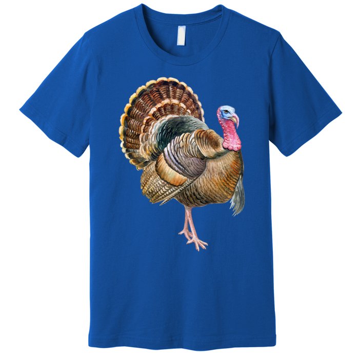 Turkey Vintage Retro Gobble Gobble Thanksgiving Classic Funny Gift Premium T-Shirt