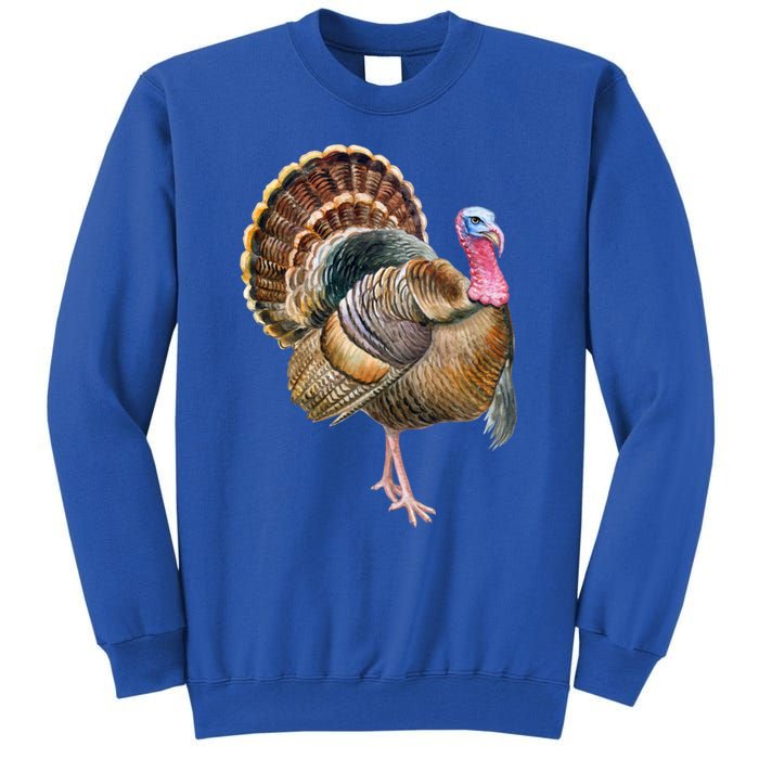 Turkey Vintage Retro Gobble Gobble Thanksgiving Classic Funny Gift Tall Sweatshirt