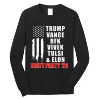 Trump Vance Rfk Vivek Tulsi & Elon Unity Party 24 Long Sleeve Shirt