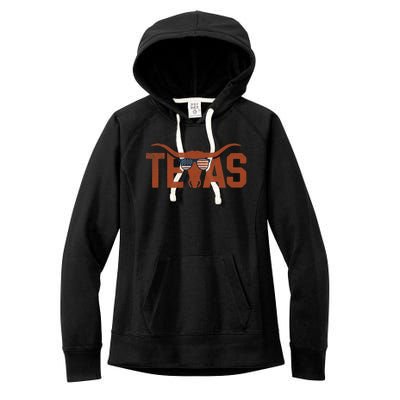 Texas Vintage Retro Women's Fleece Hoodie