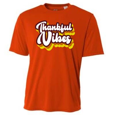 Thankful Vibes Retro Vintage Cooling Performance Crew T-Shirt