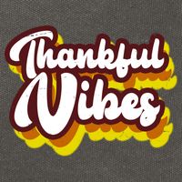 Thankful Vibes Retro Vintage Cotton Canvas Backpack