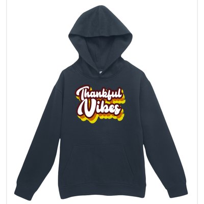 Thankful Vibes Retro Vintage Urban Pullover Hoodie