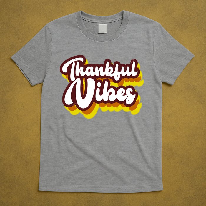 Thankful Vibes Retro Vintage T-Shirt