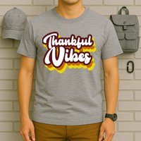 Thankful Vibes Retro Vintage T-Shirt