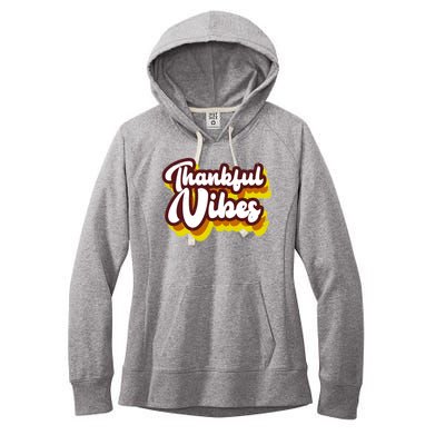 Thankful Vibes Retro Vintage Women's Fleece Hoodie