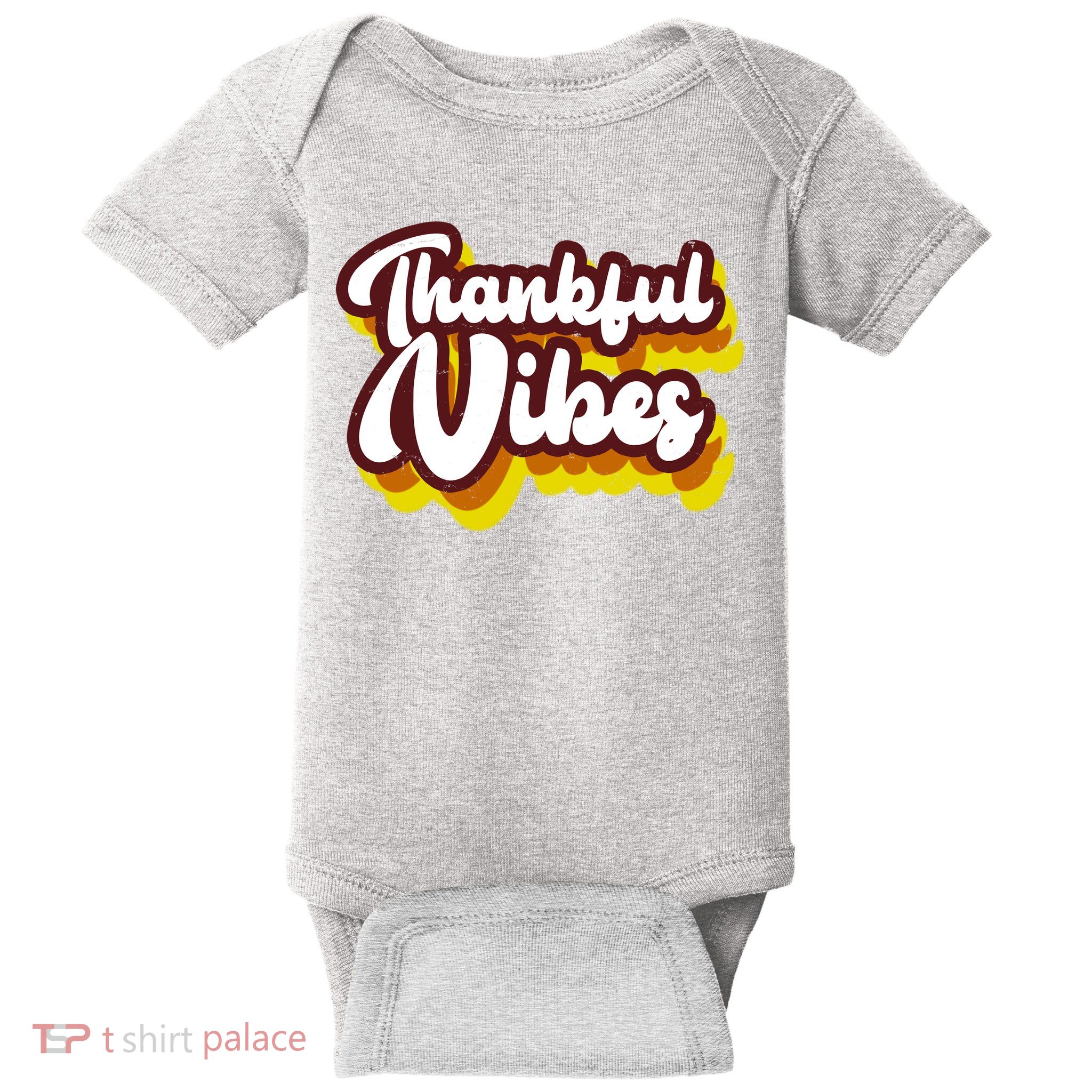 Thankful Vibes Retro Vintage Baby Bodysuit