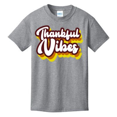 Thankful Vibes Retro Vintage Kids T-Shirt