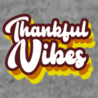 Thankful Vibes Retro Vintage Kids T-Shirt