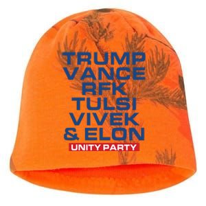 Trump Vance Rfk Tulsi Vivek And Elon Unity Party Kati - Camo Knit Beanie