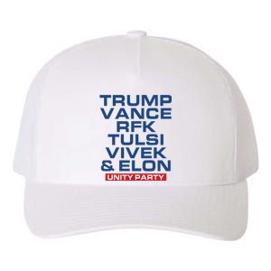 Trump Vance Rfk Tulsi Vivek And Elon Unity Party Yupoong Adult 5-Panel Trucker Hat