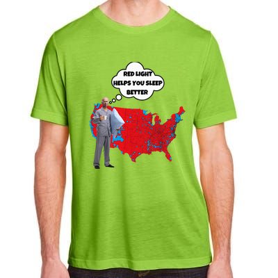 Trump Vs. Sleepy Joe Red Light Usa Map Adult ChromaSoft Performance T-Shirt