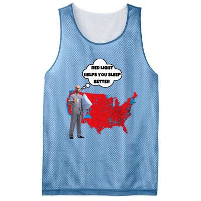 Trump Vs. Sleepy Joe Red Light Usa Map Mesh Reversible Basketball Jersey Tank