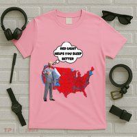 Trump Vs. Sleepy Joe Red Light Usa Map T-Shirt