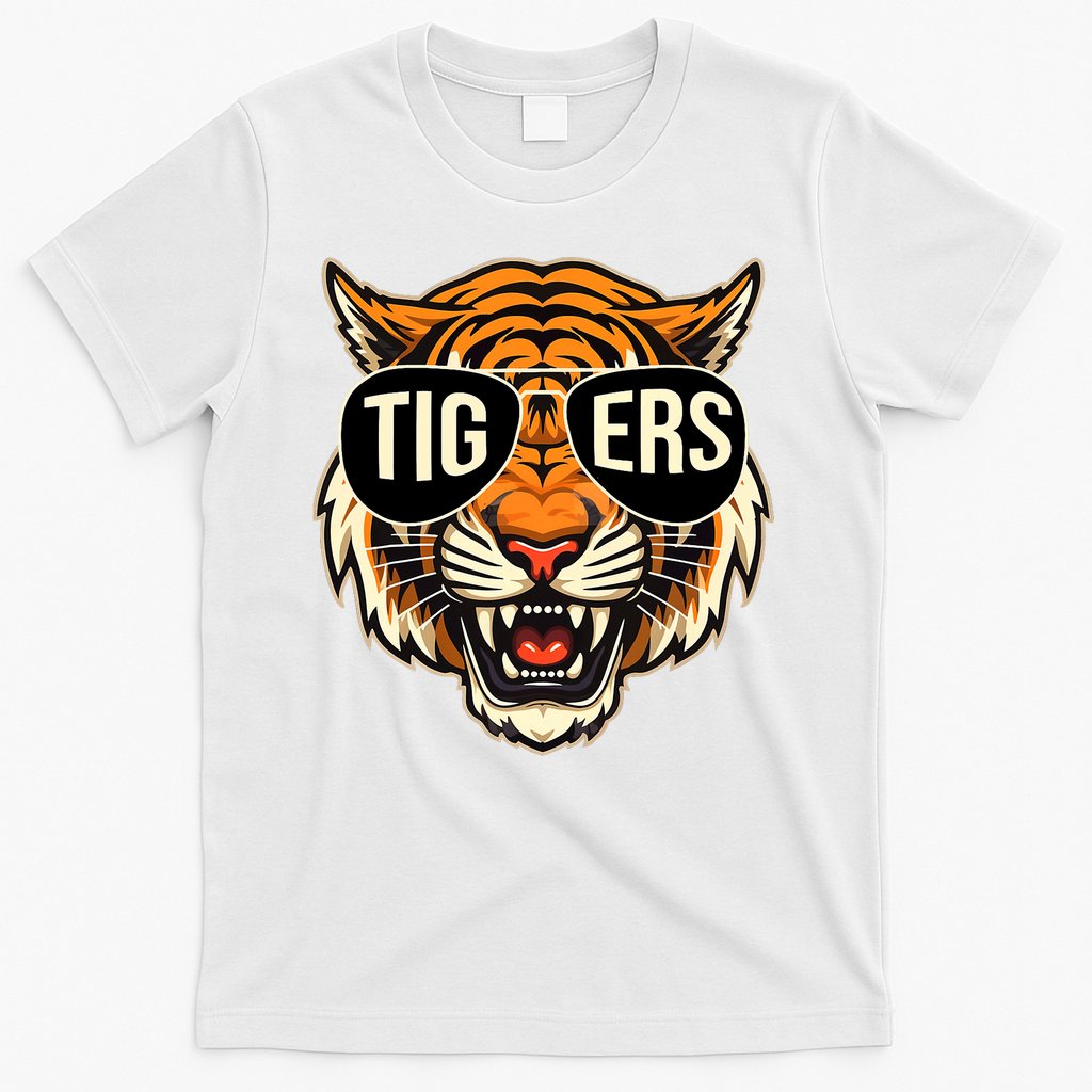 Tigers Vintage Sports Name Design T-Shirt