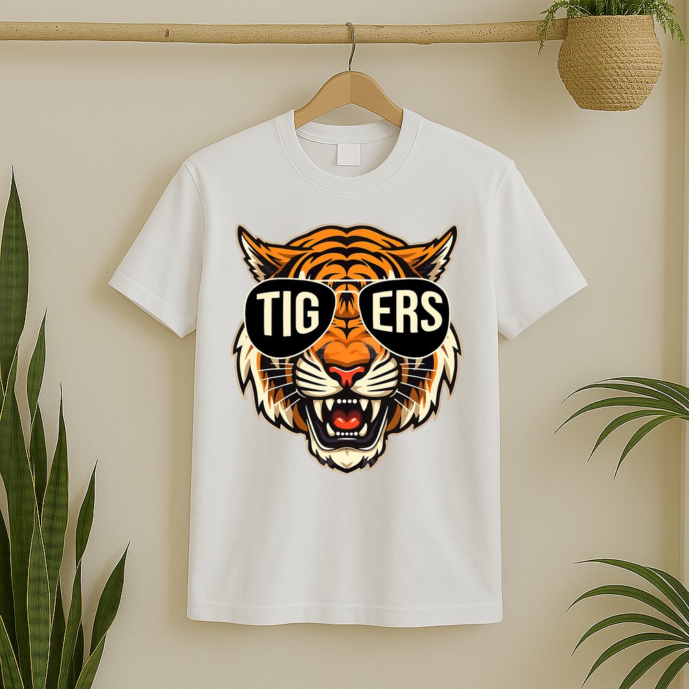 Tigers Vintage Sports Name Design T-Shirt