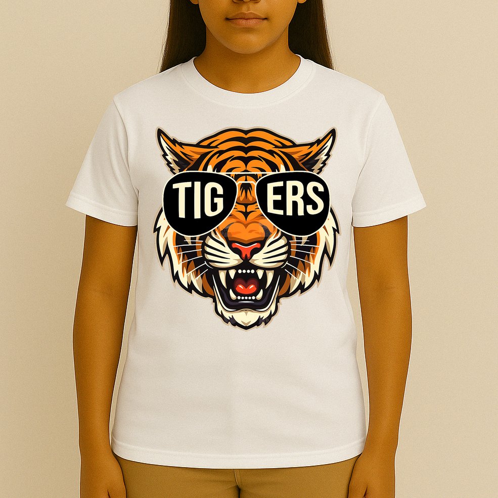 Tigers Vintage Sports Name Design T-Shirt