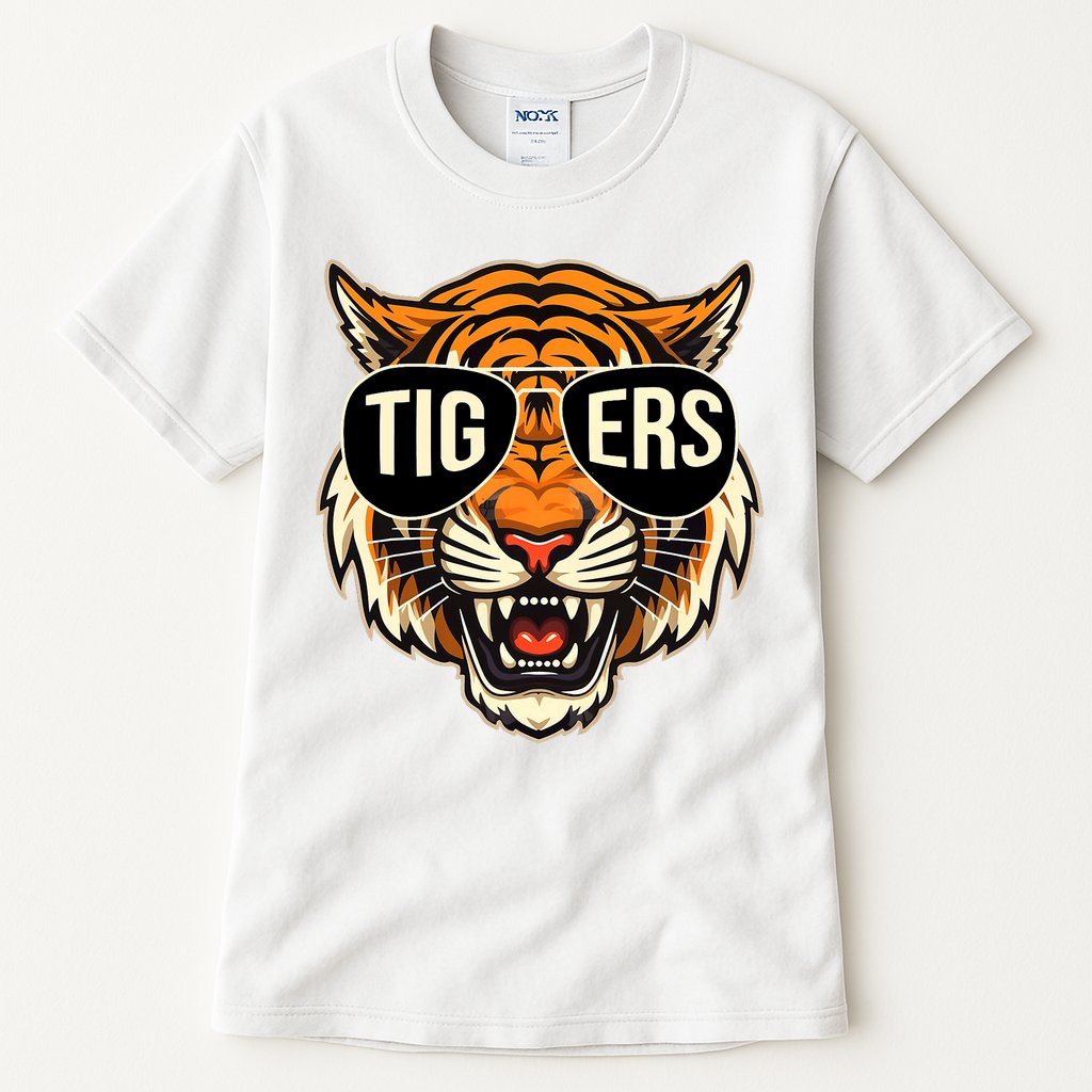 Tigers Vintage Sports Name Design Tall T-Shirt