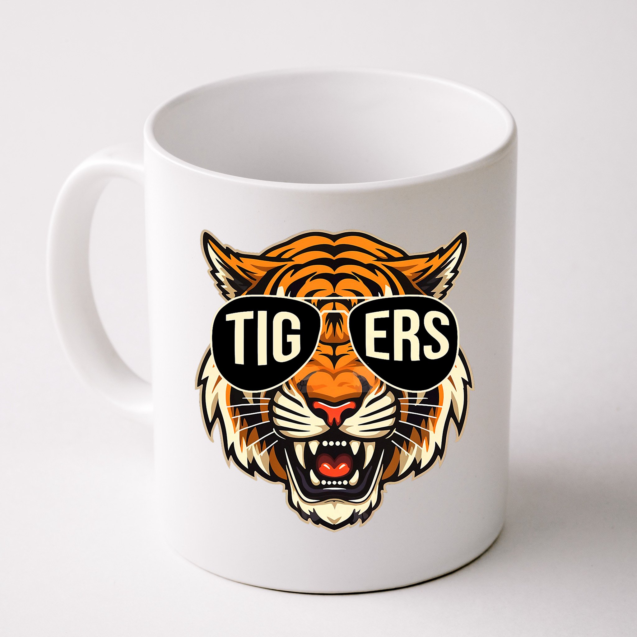 Tigers Vintage Sports Name Design Mug