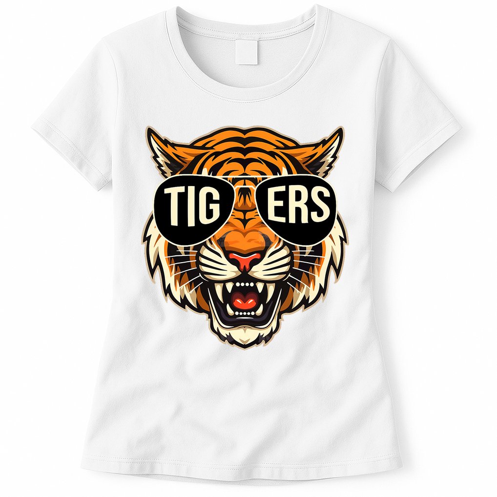 Tigers Vintage Sports Name Design Womens T-Shirt