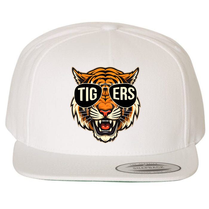 Tigers Vintage Sports Name Design Wool Snapback Cap