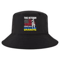 This Veteran Stands With Ukraine Cool Comfort Performance Bucket Hat