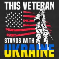 This Veteran Stands With Ukraine Cool Comfort Performance Bucket Hat
