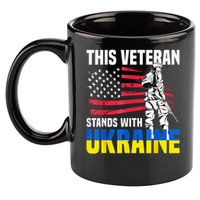This Veteran Stands With Ukraine 11oz C Handle Ceramic Mug