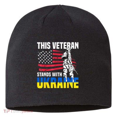 This Veteran Stands With Ukraine Sustainable Beanie